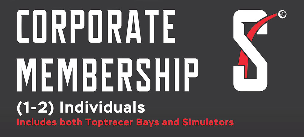 Corporate Membership - 1 to 2 Individuals - Includes both Toptracer bays and Simulators